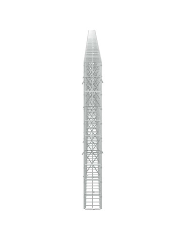 Gabione con Filo da 5 mm e Rete da 5x10 cm 900x10x100 cm
