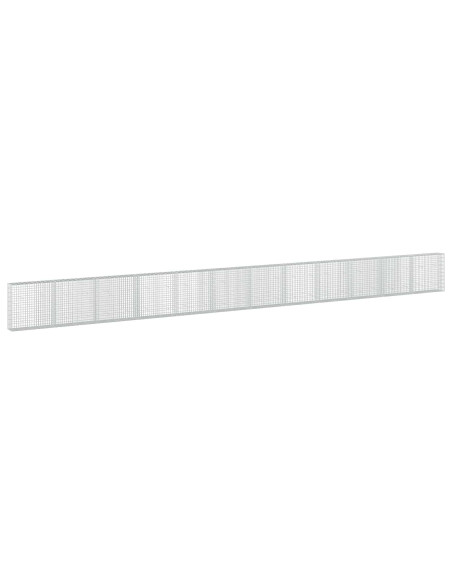 Gabione con Filo da 5 mm e Rete da 5x10 cm 1200x30x100 cm