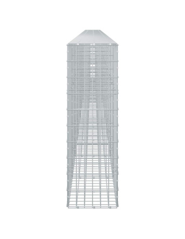 Gabione con Filo da 5 mm e Rete da 5x10 cm 1200x30x100 cm