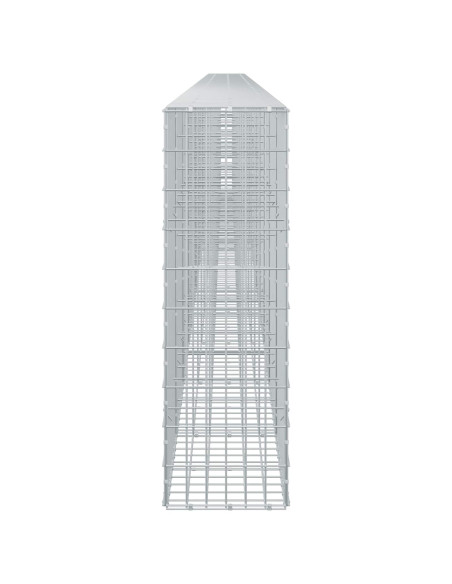 Gabione con Filo da 5 mm e Rete da 5x10 cm 1200x30x100 cm
