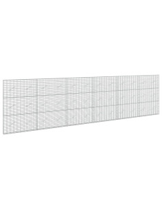 Gabione con Filo da 5 mm e Rete da 5x10 cm 600x10x150 cm 2