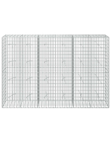 Gabione con Filo da 5 mm e Rete da 5x10 cm 300x20x200 cm