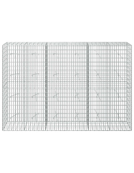 Gabione con Filo da 5 mm e Rete da 5x10 cm 300x20x200 cm