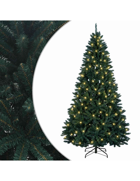 Albero di Natale Artificiale con Rami Pieghevoli 300 cm 600 LED