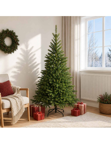 Albero di Natale Artificiale con Rami Pieghevoli 180 cm
