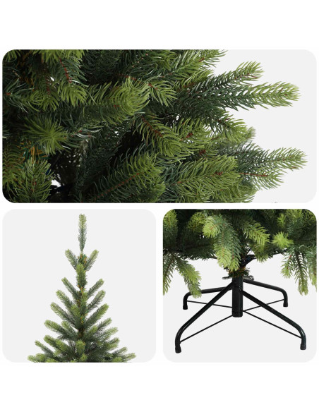 Albero di Natale Artificiale con Rami Pieghevoli 180 cm