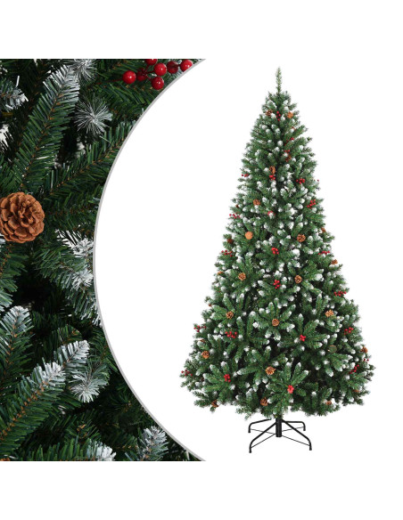 Albero di Natale Artificiale con Rami Pieghevoli 240 cm PVC