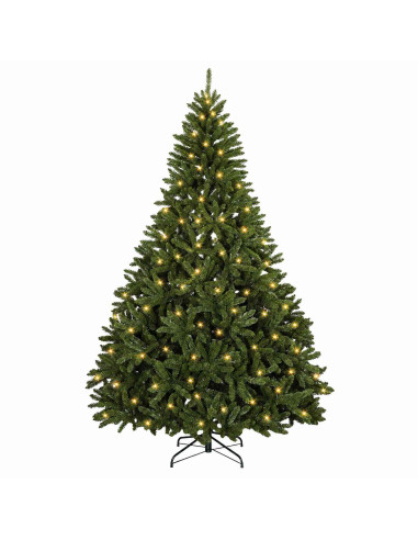 Albero di Natale Artificiale con Rami Pieghevoli 210 cm 400 LED
