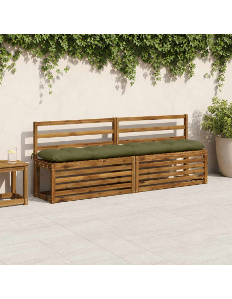 Cuscino per panchina VIANEN 100% Poliestere Verde Oliva