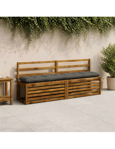 Cuscino per panchina VIANEN 100% Poliestere Antracite