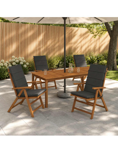 Cuscino per sedia a schienale alto GEMERT 4 pz 100% Poliestere