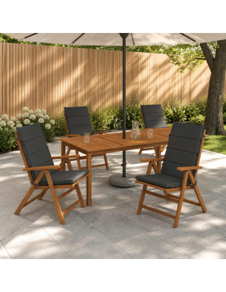 Cuscino per sedia a schienale alto GEMERT 4 pz 100% Poliestere