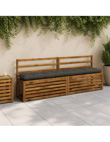 Cuscini per Panchina VIANEN 2 pz 100% Poliestere Antracite