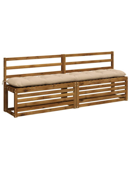 Cuscini per Panchina VIANEN 2 pz 100% Poliestere Crema