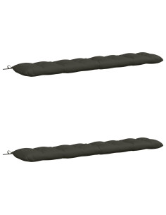 Cuscini per Panchina VIANEN 2 pz 100% Poliestere Antracite 2