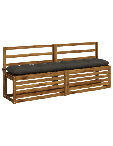 Cuscini per Panchina VIANEN 2 pz 100% Poliestere Antracite