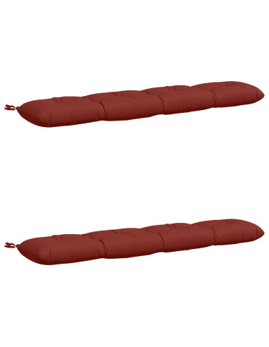 Cuscini per Panchina VIANEN 2 pz 100% Poliestere Rosso