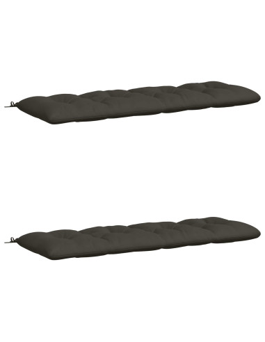 Cuscini per Panchina VIANEN 2 pz 100% Poliestere Antracite