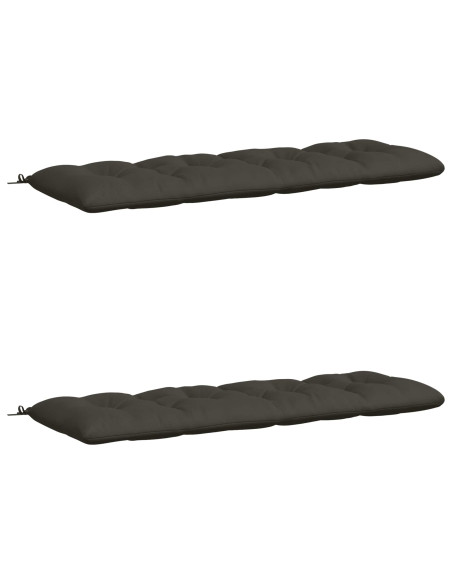 Cuscini per Panchina VIANEN 2 pz 100% Poliestere Antracite
