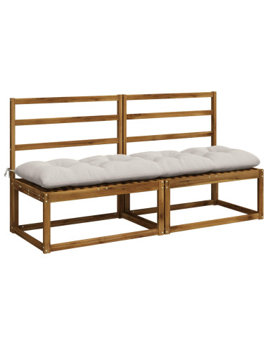 Cuscini per Panchina VIANEN 2 pz 100% Poliestere Bianco