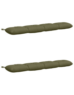 Cuscini per Panchina VIANEN 2 pz 100% Poliestere Verde Oliva 2