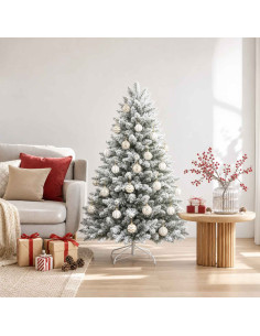 Set di Palline di Natale 30 pz Oro e bianco Ø 6 cm Plastica