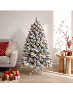 Set di Palline di Natale 30 pz Oro e Rosso Ø 6 cm Plastica