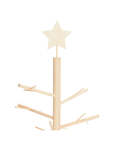 Albero di Natale in legno KOTKA 240 cm Legno Massello di Pino