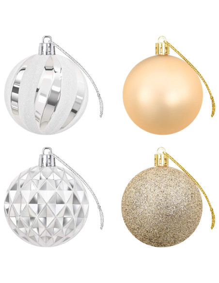 Set di Palline di Natale 32 pz Oro Ø 6 cm Plastica