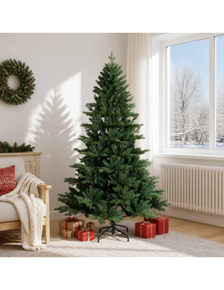 Albero di Natale Artificiale con Rami Pieghevoli 180 cm
