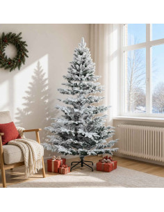 Albero di Natale Artificiale con Rami Pieghevoli 180 cm
