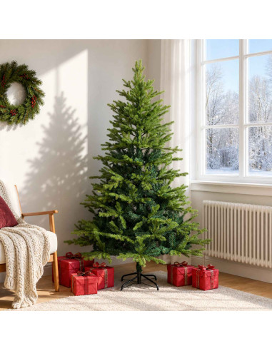 Albero di Natale Artificiale con Rami Pieghevoli 180 cm