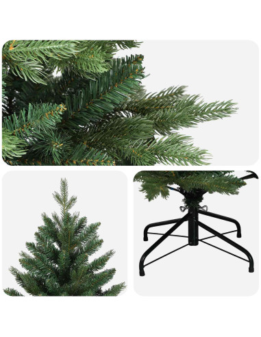 Albero di Natale Artificiale con Rami Pieghevoli 180 cm