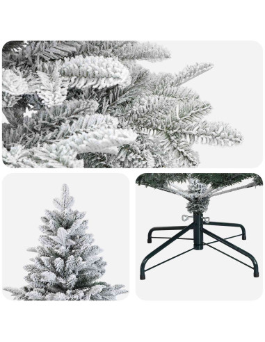 Albero di Natale Artificiale con Rami Pieghevoli 210 cm