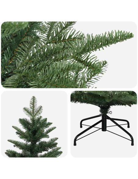 Albero di Natale Artificiale con Rami Pieghevoli 150 cm