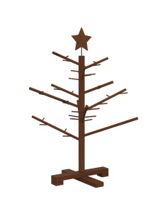 Albero di Natale in legno 75 cm Bambù e legno di pino massello 2