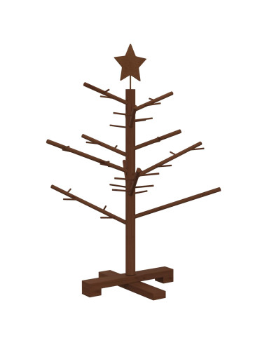 Albero di Natale in legno 75 cm Bambù e legno di pino massello