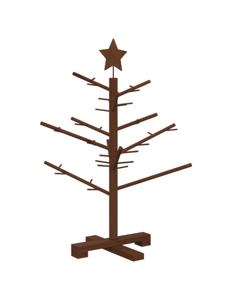 Albero di Natale in legno 75 cm Bambù e legno di pino massello