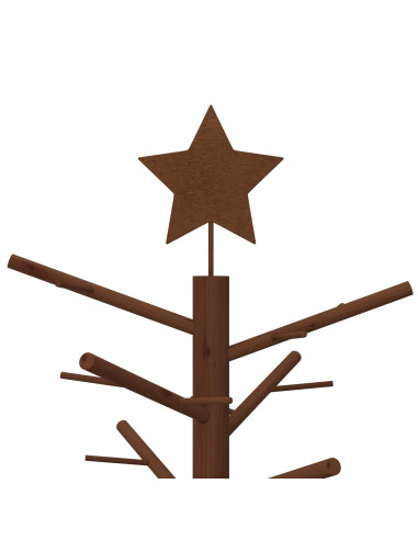 Albero di Natale in legno 75 cm Bambù e legno di pino massello