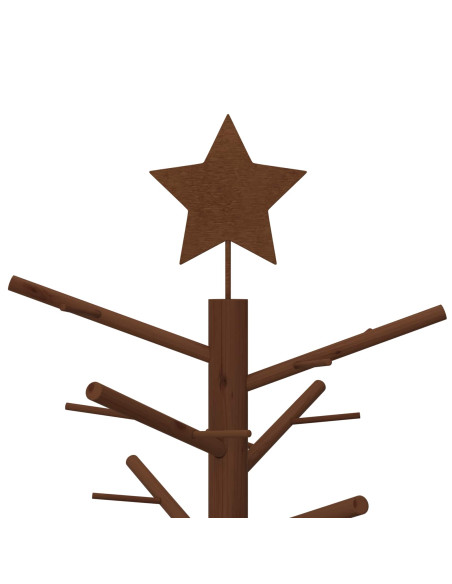 Albero di Natale in legno 75 cm Bambù e legno di pino massello