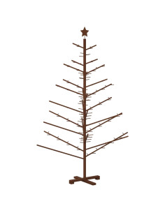 Albero di Natale in legno 180 cm Bambù e legno di pino massello 2