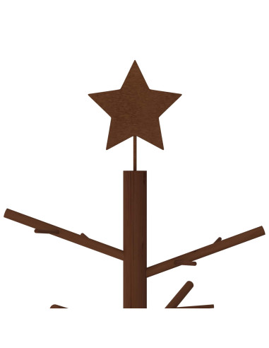 Albero di Natale in legno 180 cm Bambù e legno di pino massello