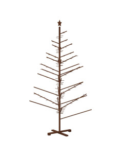 Albero di Natale in legno 210 cm Bambù e legno di pino massello 2