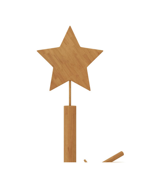 Albero di Natale in legno 240 cm Bambù e legno di pino massello