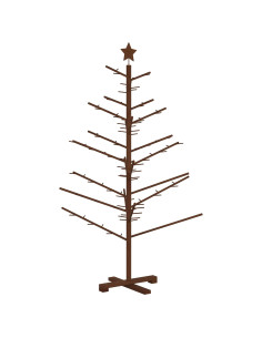 Albero di Natale in legno 150 cm Bambù e legno di pino massello 2
