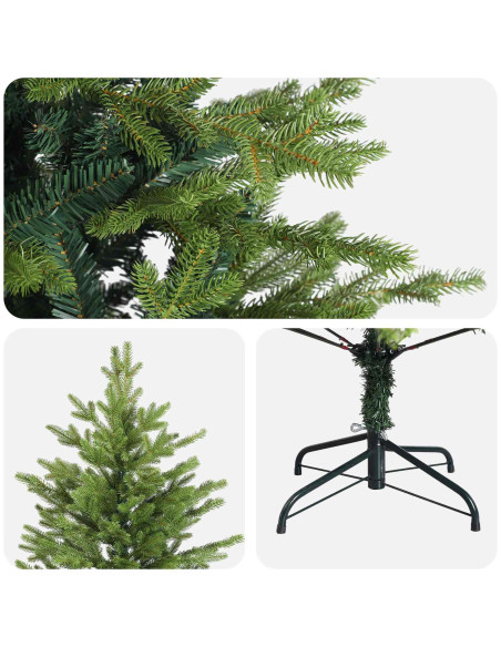 Albero di Natale Artificiale con Rami Pieghevoli 150 cm