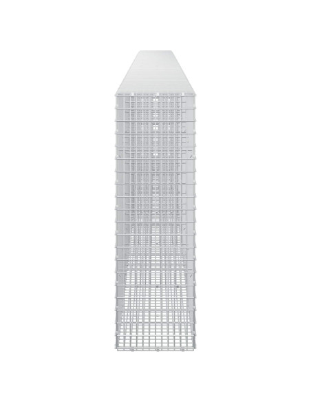 Gabione con filo da 3,5 mm e rete da 5x2,5 cm 600x30x100 cm