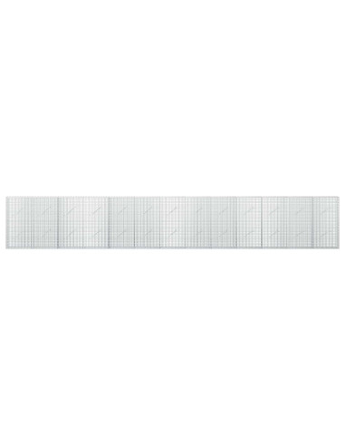 Gabione con filo da 3,5 mm e rete da 5x2,5 cm 650x10x100 cm