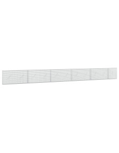 Gabione con filo da 3,5 mm e rete da 5x2,5 cm 550x10x50 cm 2