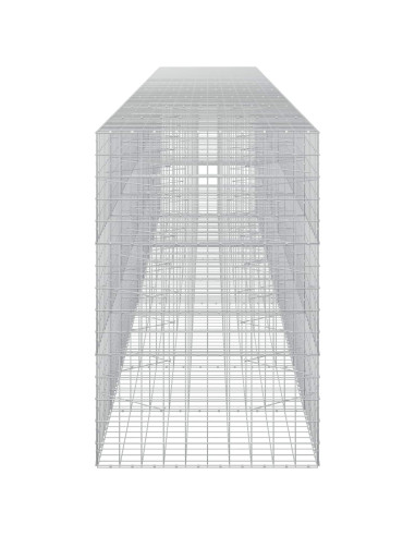 Gabione con filo da 5 mm e rete 10x10 cm 900x100x150 cm